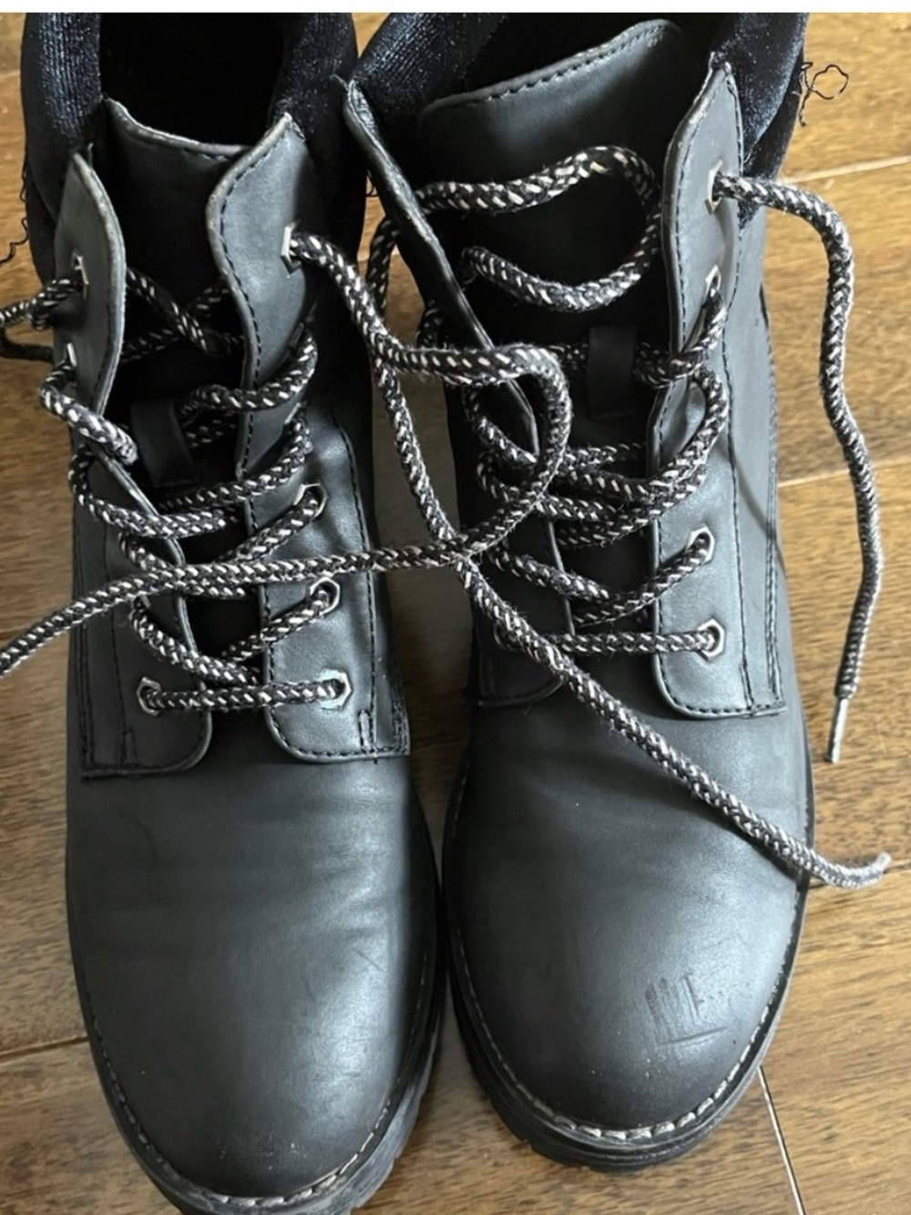 Black Lace-Up Women's Ankle Boots